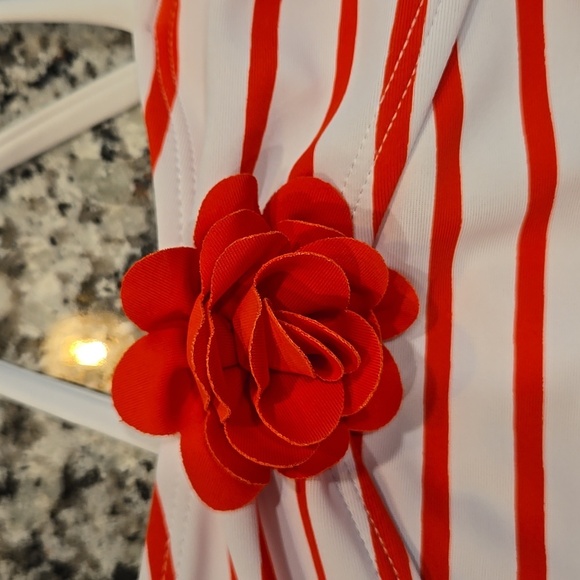 JANIE AND JACK RECYCLED STRIPED AMERICANA SWIMSUIT. SIZE 3 - Picture 6 of 8